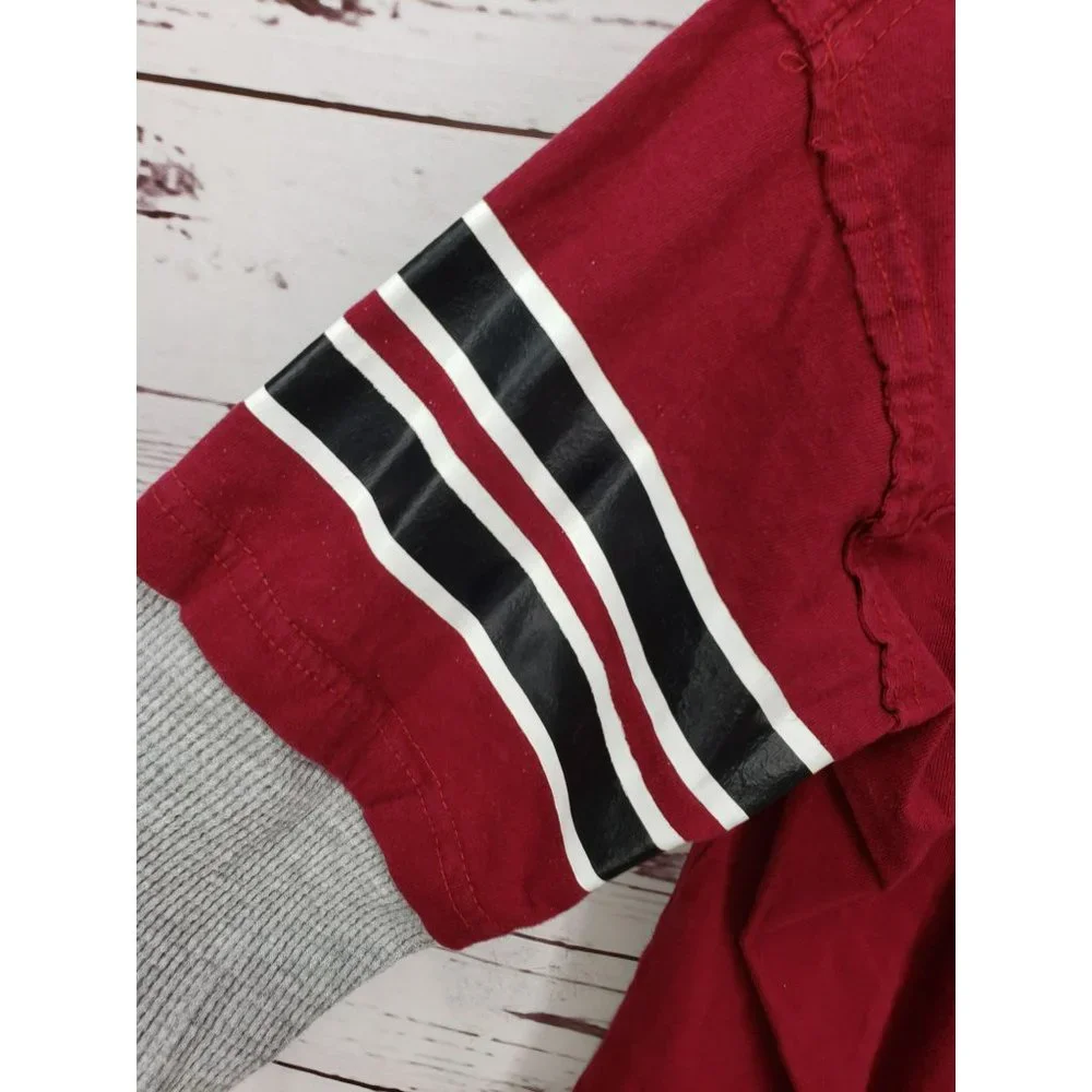 Alabama Crimson Tide T-Shirt Red Gray‎ Long Sleeve Athletic Size Large 14/16
